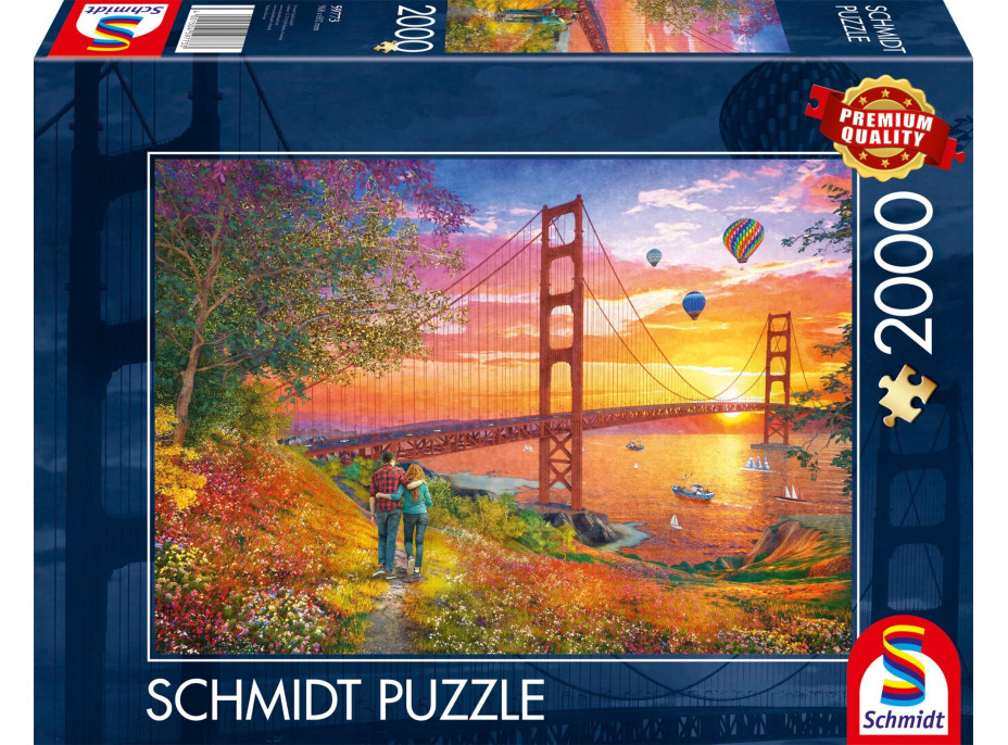 SCHMIDT Puzzle Prechádzka k mostu Golden Gate 2000 dielikov