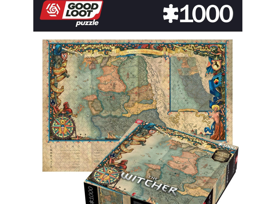 GOOD LOOT Puzzle The Witcher: Severné kráľovstvo 1000 dielikov
