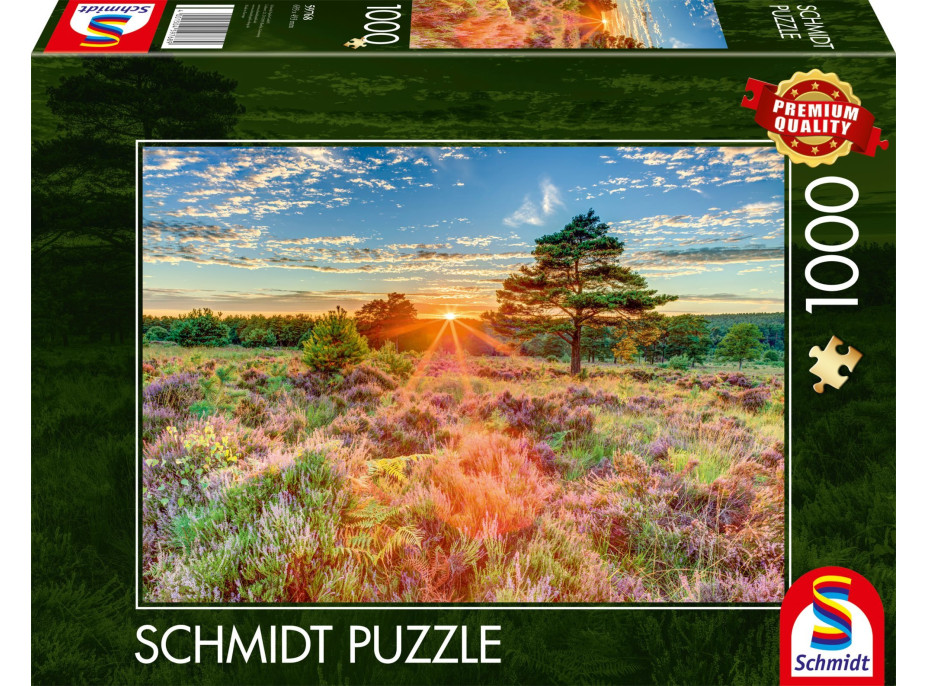 SCHMIDT Puzzle Západ slnka na vresovisku 1000 dielikov