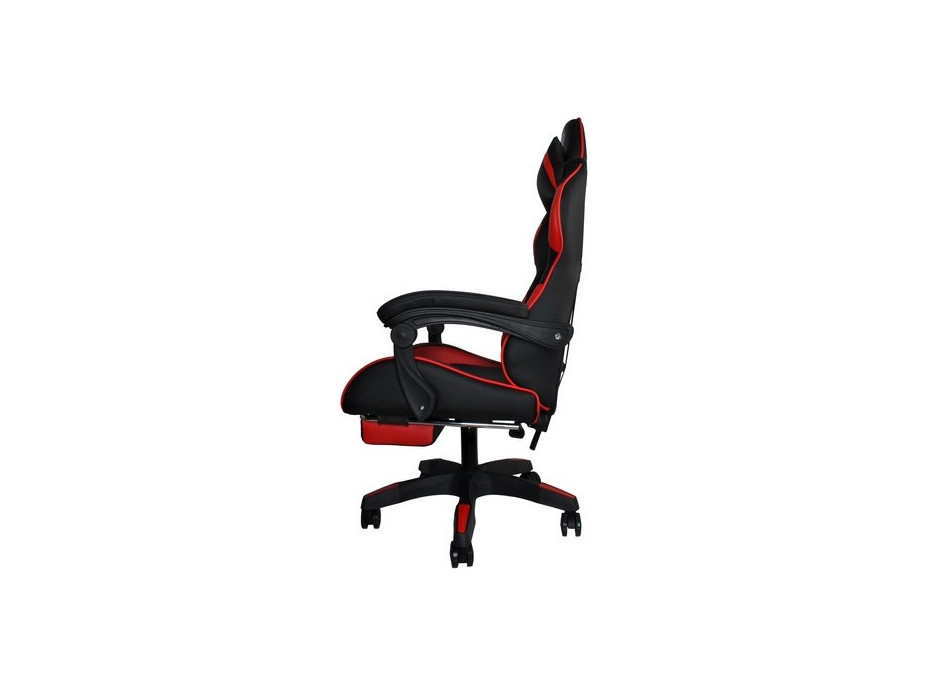 Herná stolička DUNMOON - čierna / červená