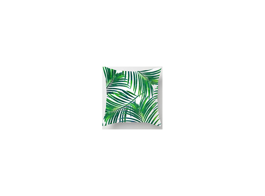 Vodeodolná obliečka na vankúš BOTANIC Palmy 45x45 cm - zelený