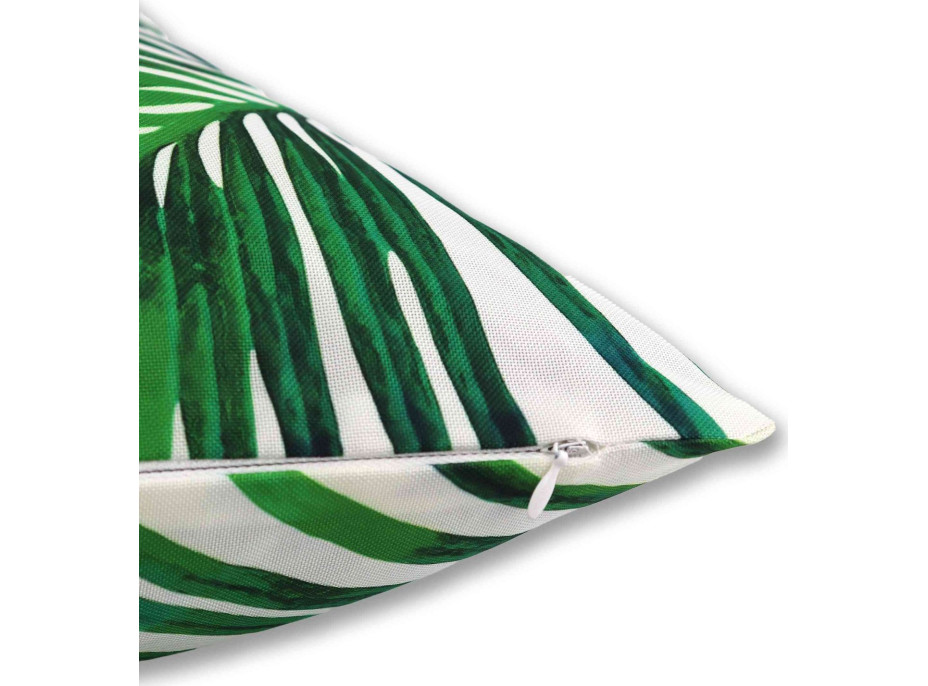 Vodeodolná obliečka na vankúš BOTANIC Palmy 45x45 cm - zelený