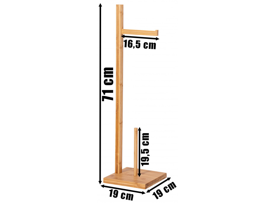 Držiak toaletného papiera KEFAS - bambus