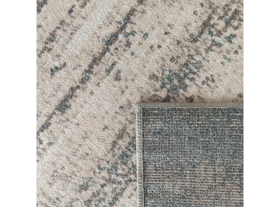 Kusový koberec ROXANNE Frame - šedý/krémový