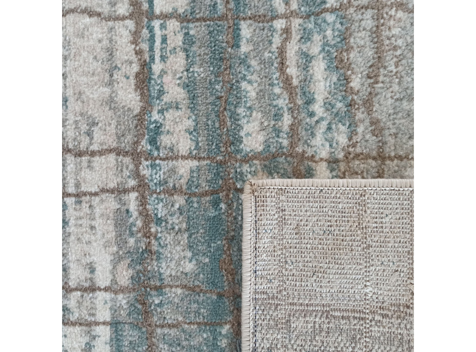 Kusový koberec ROXANNE Grid - šedý