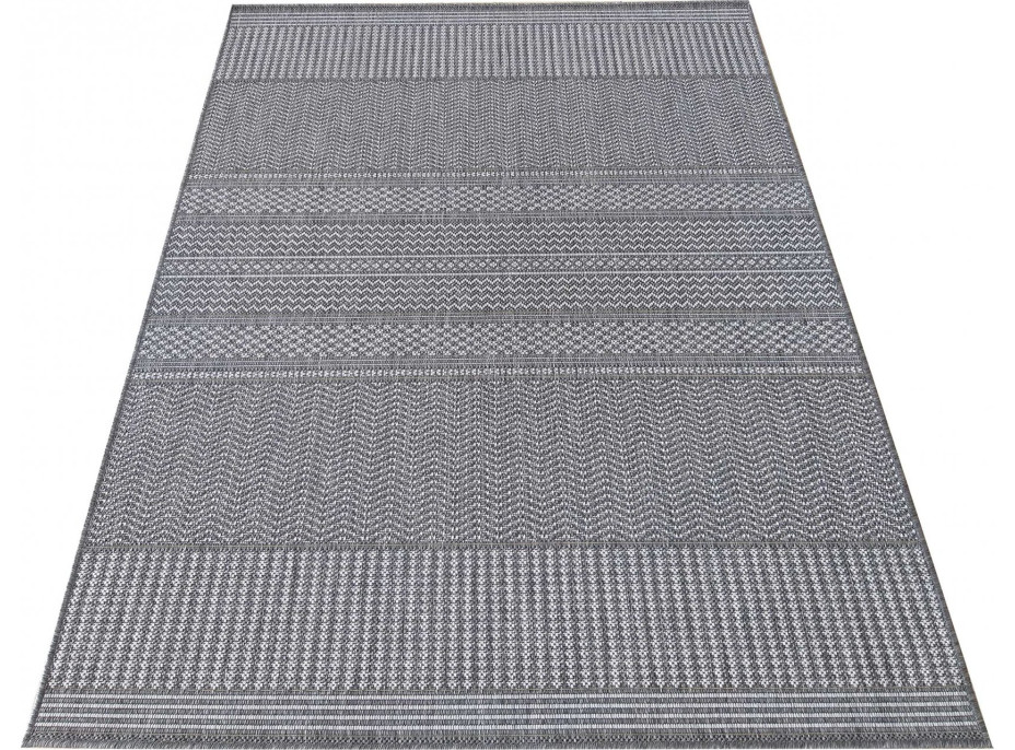 Obojstranný koberec NEEDLE Dekor - šedý