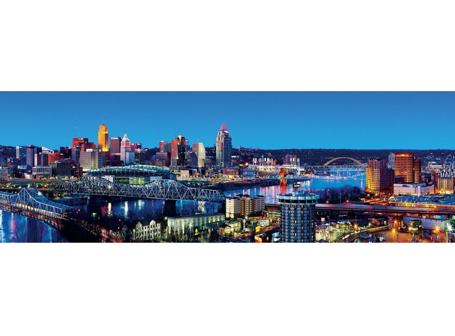 MASTERPIECES Panoramatické puzzle Cincinnati, Ohio 1000 dielikov
