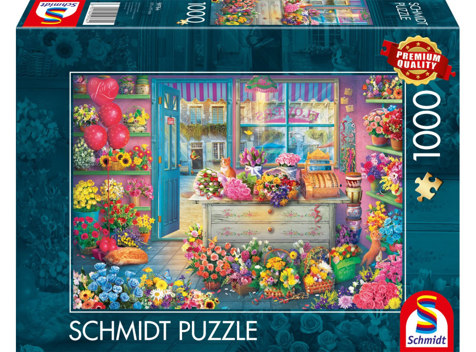 SCHMIDT Puzzle Farebné kvetinárstvo 1000 dielikov