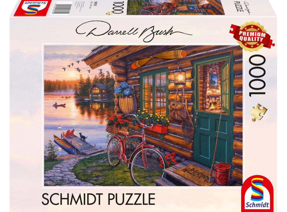 SCHMIDT Puzzle Chata pri jazere 1000 dielikov