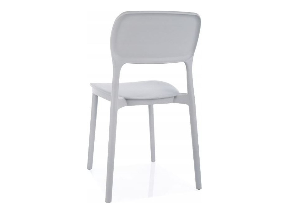 Jedálenská plastová stolička TIMO - biela