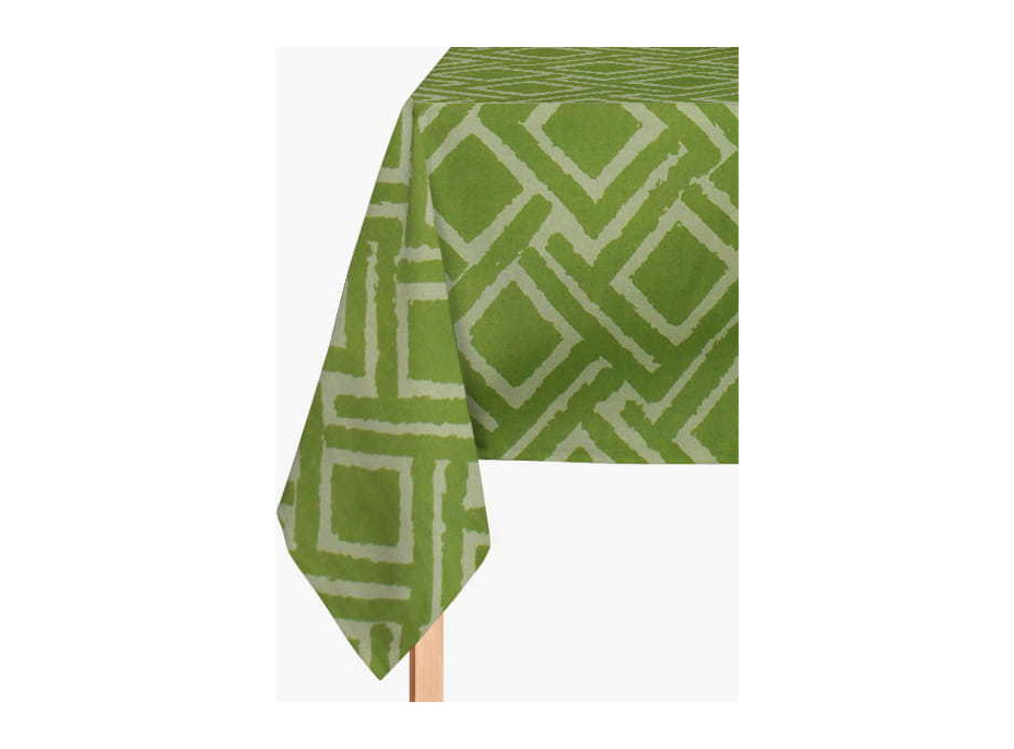 Dekoračný bavlnený obrus JANE Premium 85x85 cm - zelený