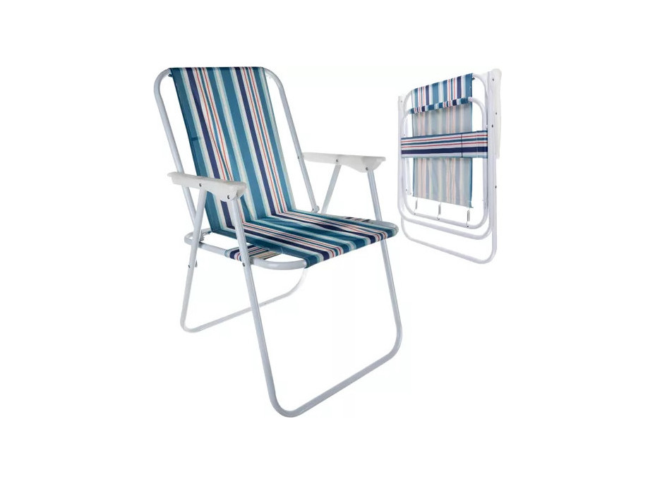 Skladacia záhradná stolička BERGAMO - modrá