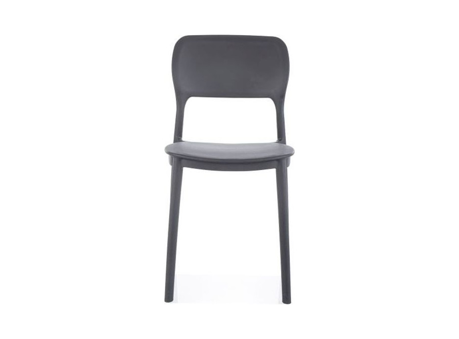 Jedálenská plastová stolička TIMO - šedá