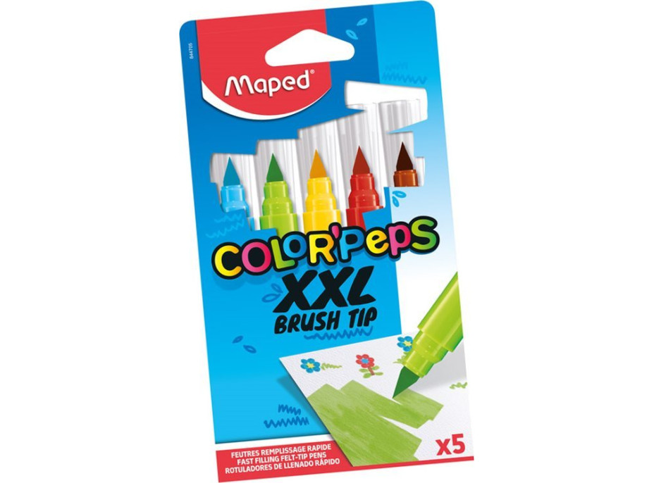 MAPED Fixy Color&#39;Peps XXL Brush 5 ks