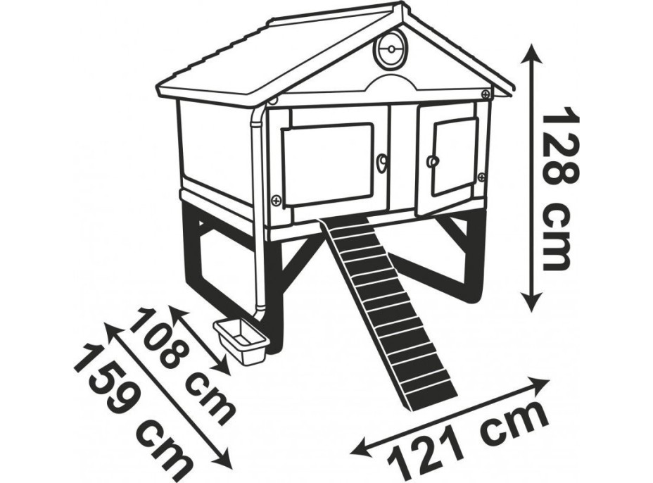 SMOBY Kurník pre sliepky Cluck Cluck Cottage - béžový