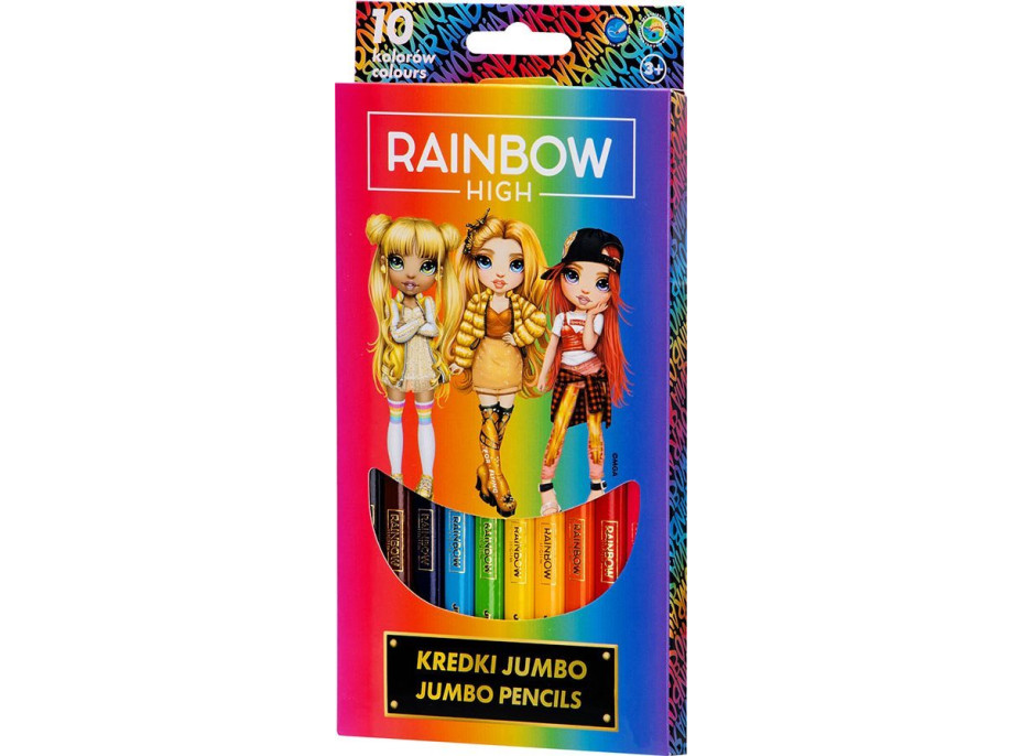 ASTRA Pastelky Rainbow High JUMBO 10 ks