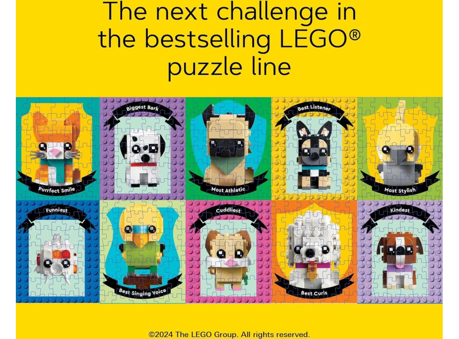 CHRONICLE BOOKS Puzzle LEGO® Zvierací kamaráti 1000 dielikov