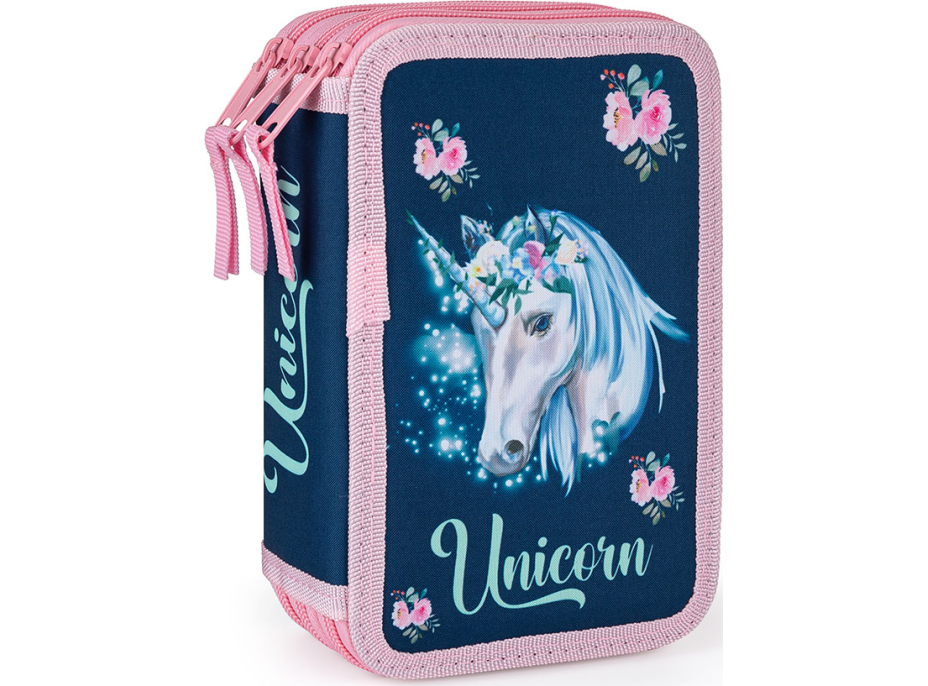 OXYBAG Školský peračník trojposchodový Unicorn 1