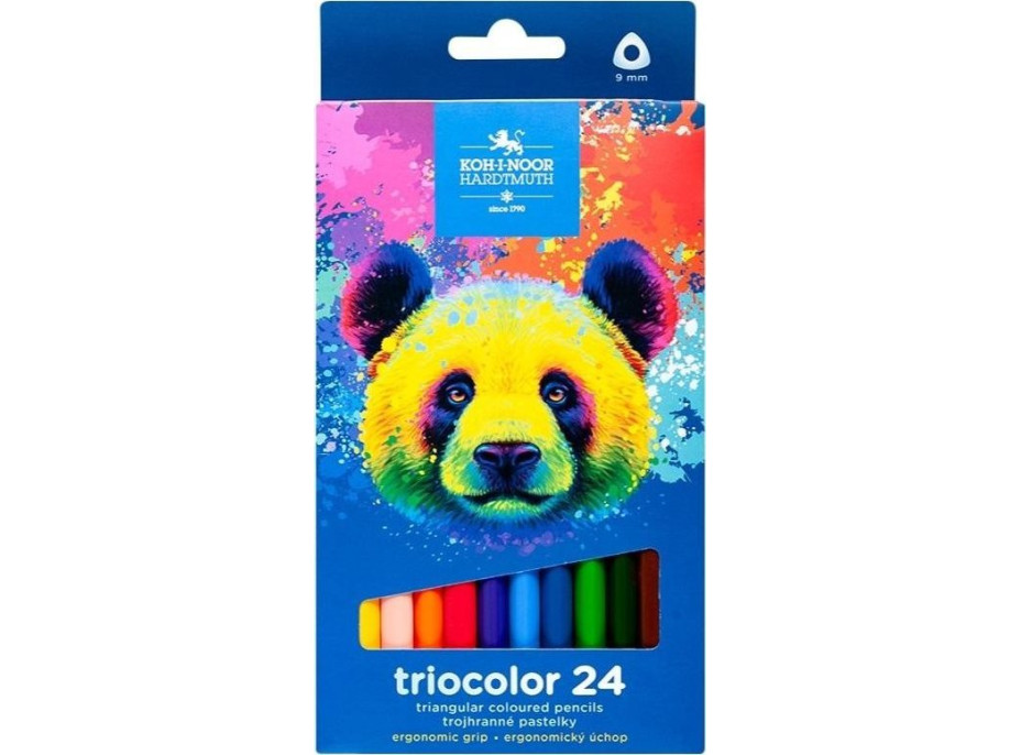 KOH-I-NOOR Trojhranné pastelky Triocolor 24 ks Medveď
