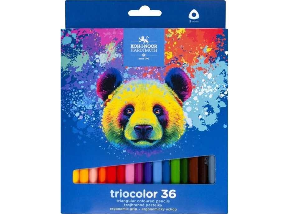 KOH-I-NOOR Trojhranné pastelky Triocolor 36 ks Medveď
