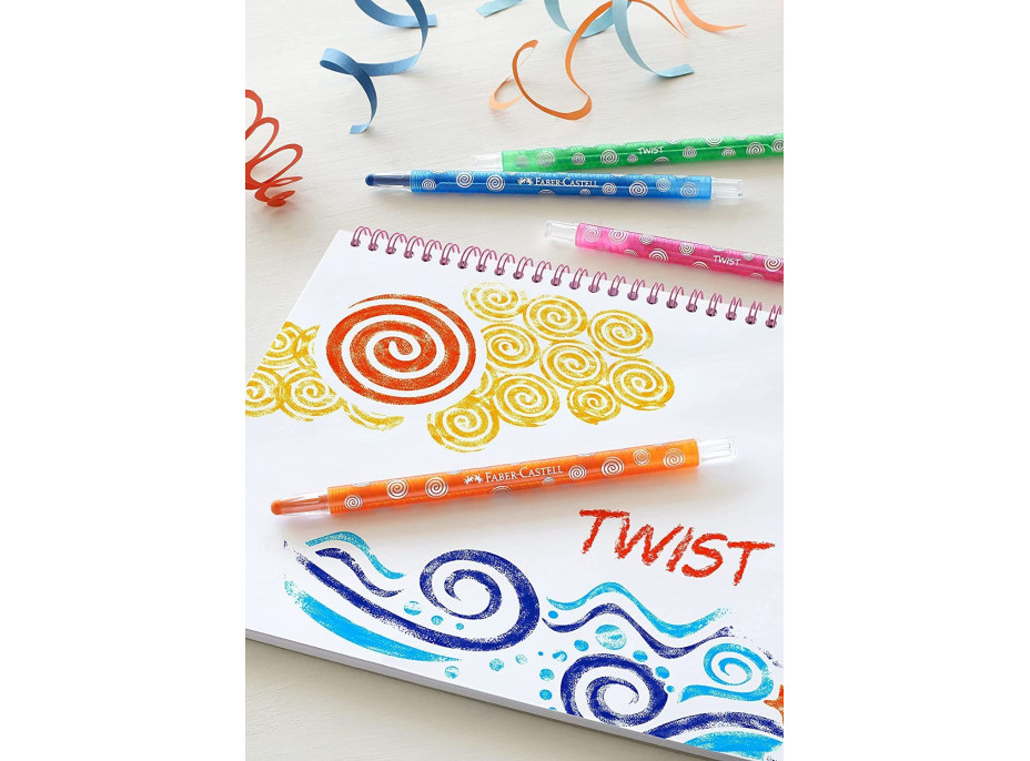 Faber-Castell Voskovky Twist 12 farieb