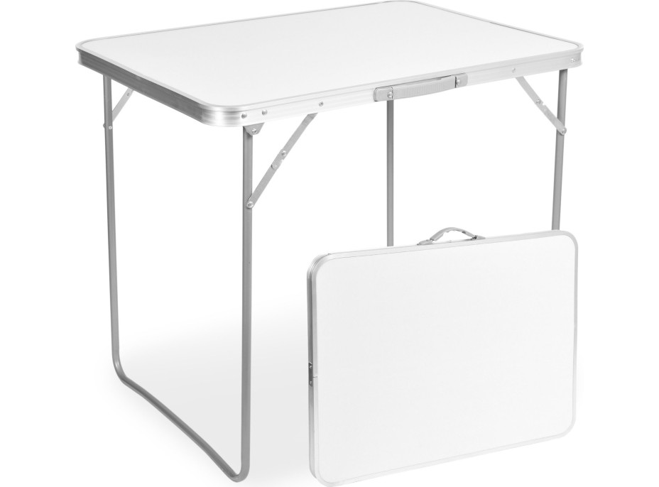 Kempingový stôl CORN 80x60 cm - biely