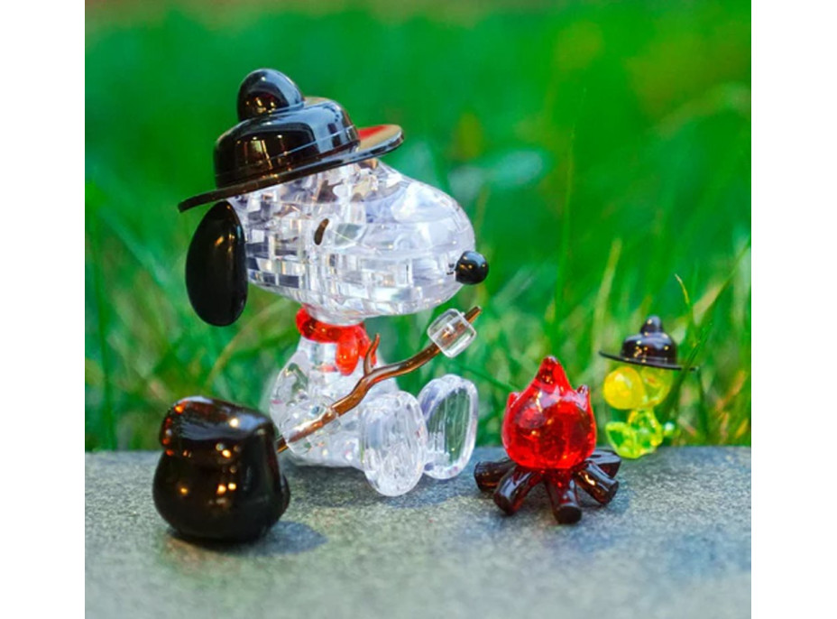 HCM KINZEL 3D Crystal puzzle Kempujúci Snoopy 43 dielikov