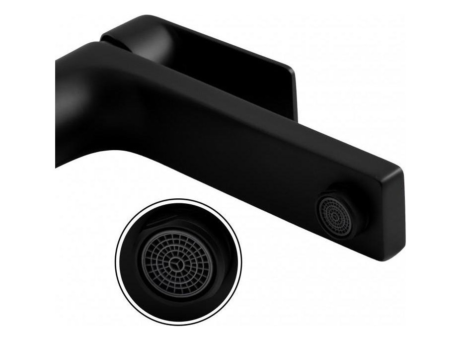 Umývadlová batéria LENKA - vysoká - čierna matná