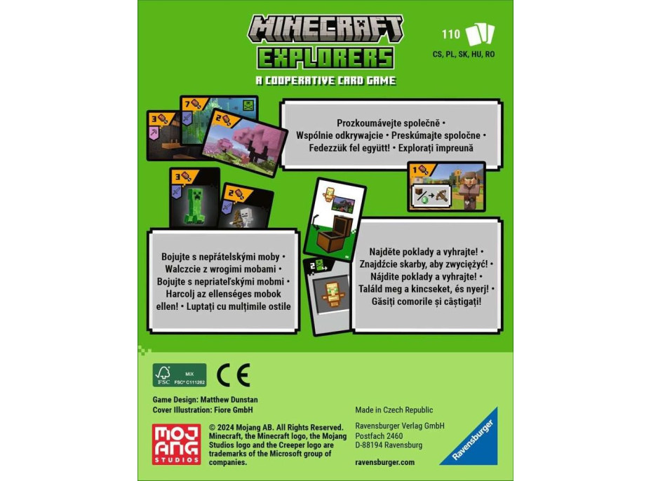 RAVENSBURGER Kartová hra Minecraft Explorers