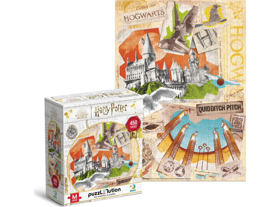 DODO Puzzle Harry Potter: Škola čiar a kúziel v Rokforte 450 dielikov