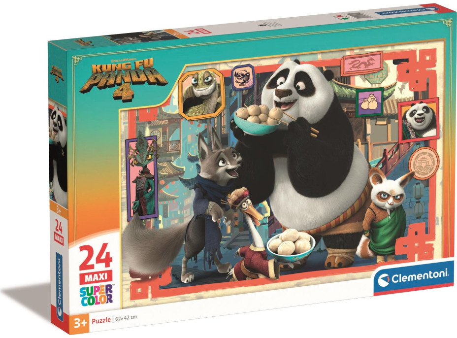 CLEMENTONI Puzzle Kung Fu Panda MAXI 24 dielikov