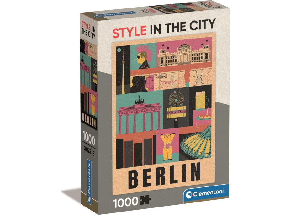 CLEMENTONI Puzzle Style in the City: Berlín 1000 dielikov