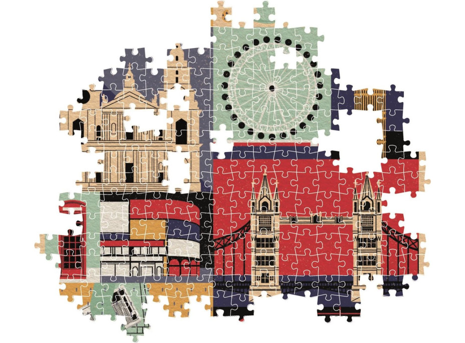 CLEMENTONI Puzzle Style in the City: Londýn 1000 dielikov