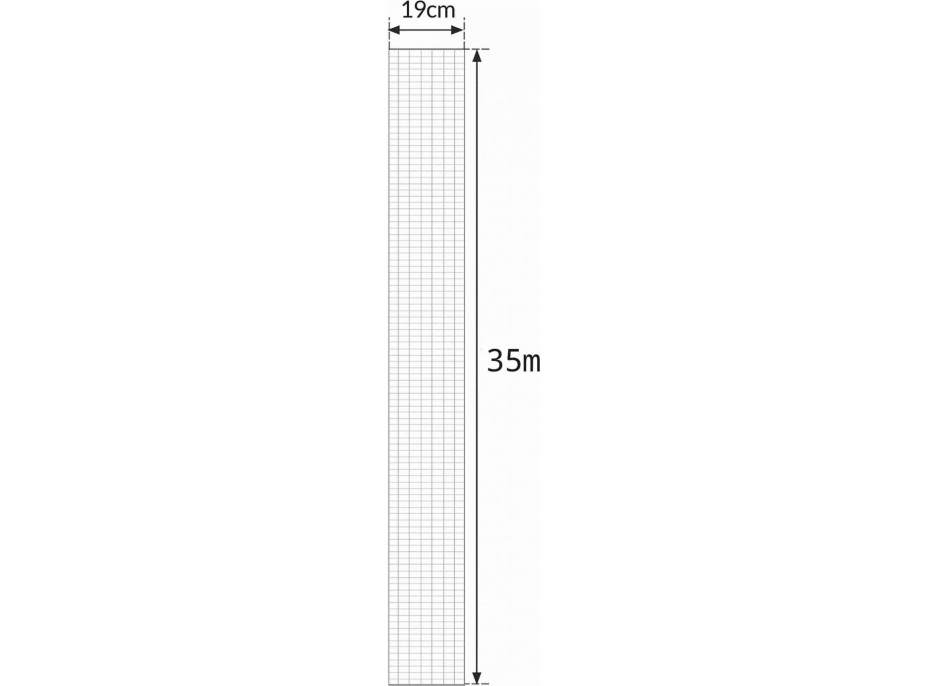 Tieniaca plotová páska 19 cm x 35 m - antracit