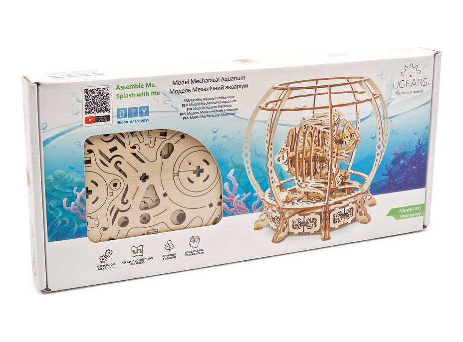 UGEARS 3D puzzle Akvárium 325 dielikov