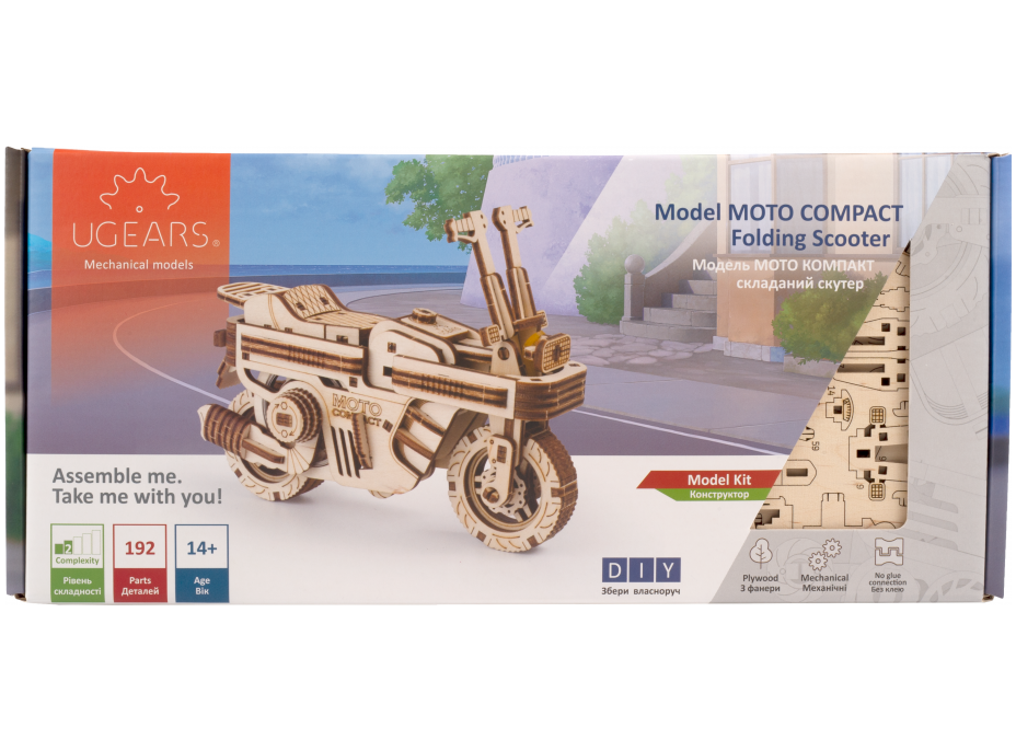 UGEARS 3D puzzle Folding Scooter 192 dielikov