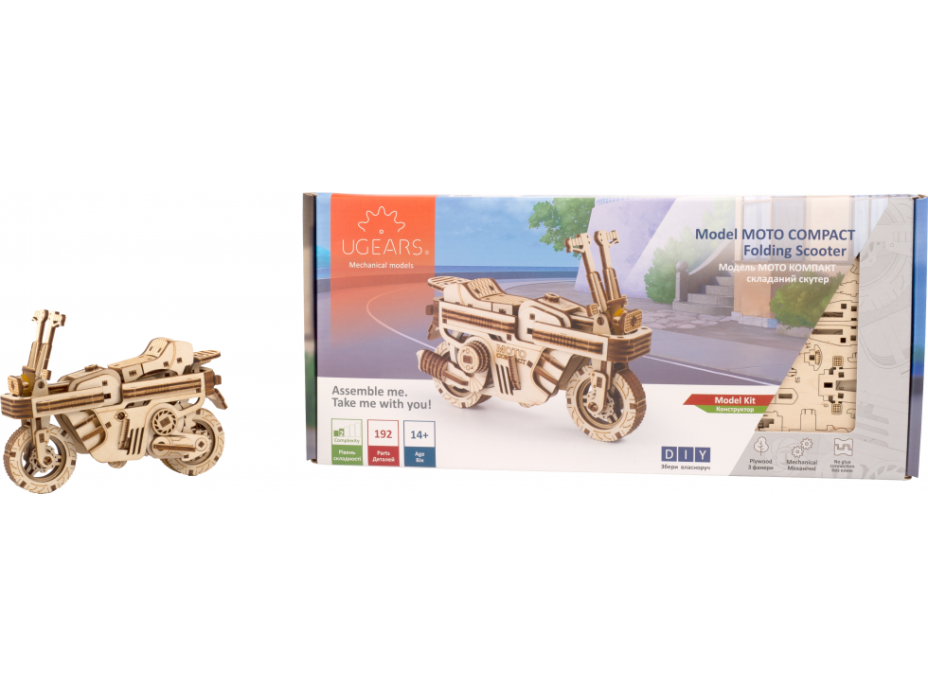 UGEARS 3D puzzle Folding Scooter 192 dielikov