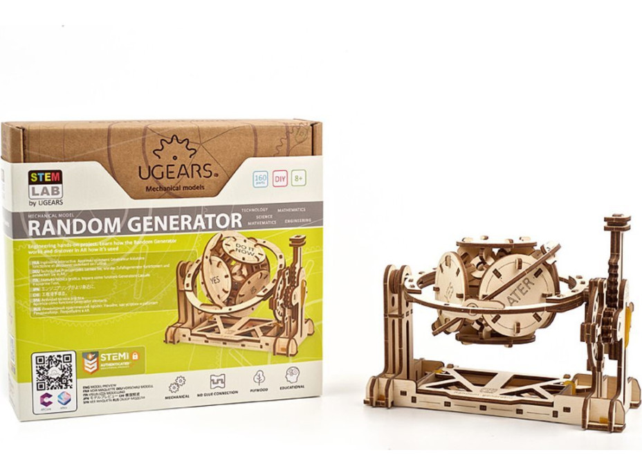 UGEARS 3D puzzle Náhodný generátor 160 dielikov
