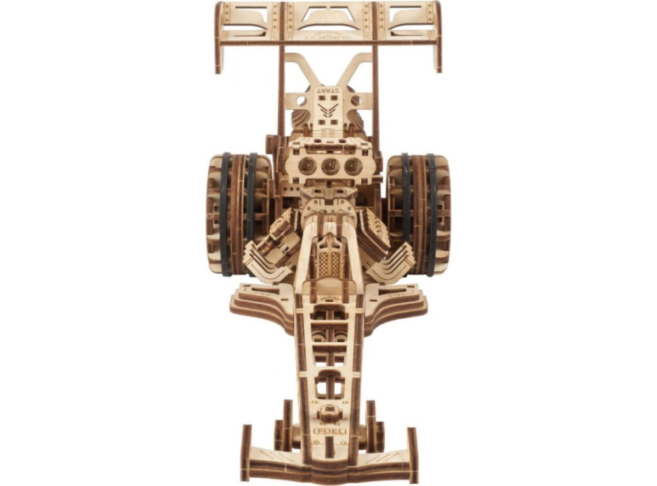 UGEARS 3D puzzle Top Fuel Dragster 321 dielikov