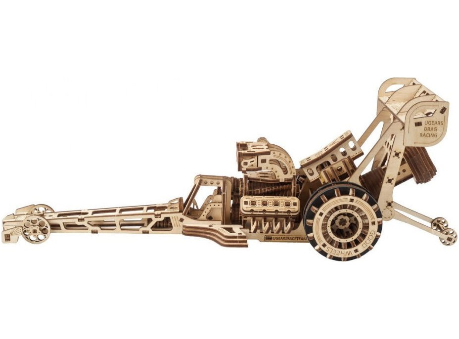 UGEARS 3D puzzle Top Fuel Dragster 321 dielikov