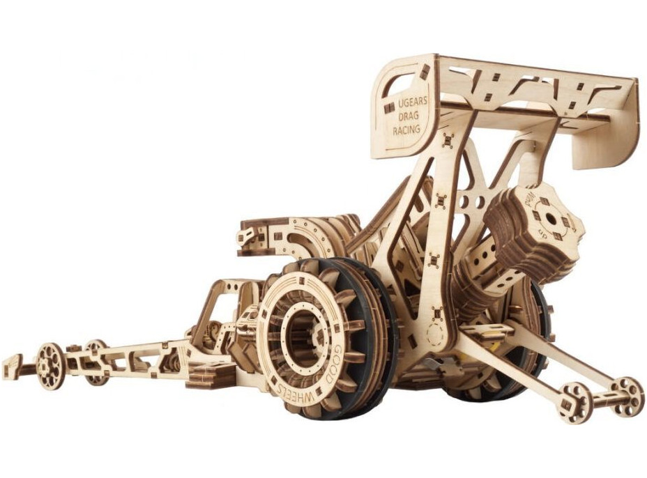 UGEARS 3D puzzle Top Fuel Dragster 321 dielikov