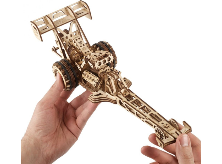 UGEARS 3D puzzle Top Fuel Dragster 321 dielikov