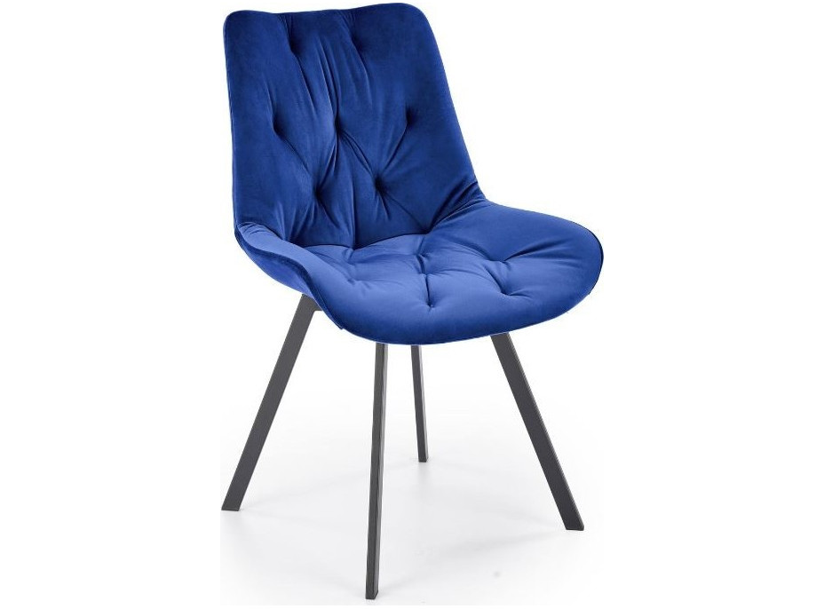 Jedálenská otočná stolička SOFIA - tmavo modrá