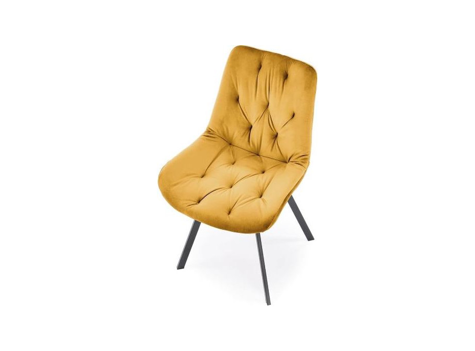 Jedálenská otočná stolička SOFIA - horčicovo žltá