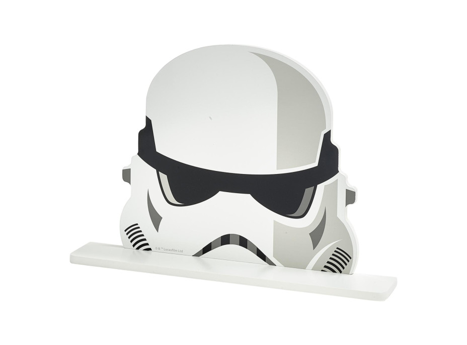 Detská polička Star Wars Stormtrooper - biela