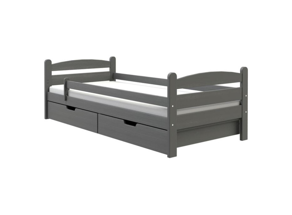 Detská posteľ z MASÍVU 200x90cm SO ŠUPLIKMI - MARY