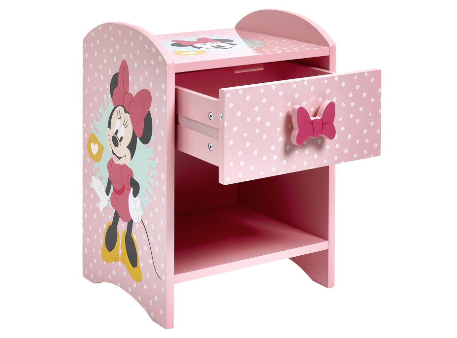 Nočný stolík Disney Minnie Mouse - ružový