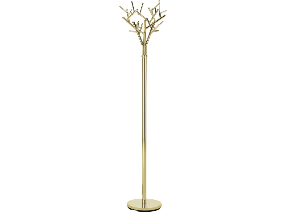 Moderný dizajnový stojanový vešiak CLAIRE - zlatý