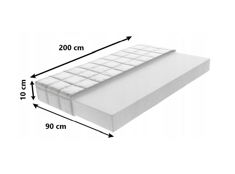 Detský penový matrac MAX RELAX COMFORT 200x90x10 cm