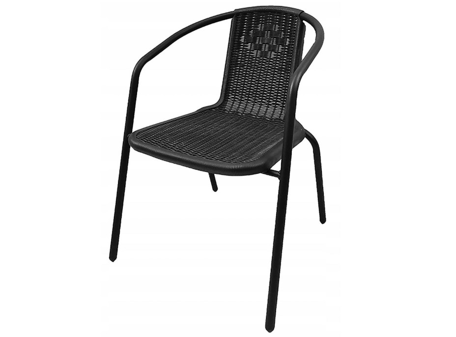 Záhradná stolička LORETTO - čierna